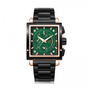 Alexandre Christie AC 6182 Rosegold Black Green Man Steel GCBBRGN